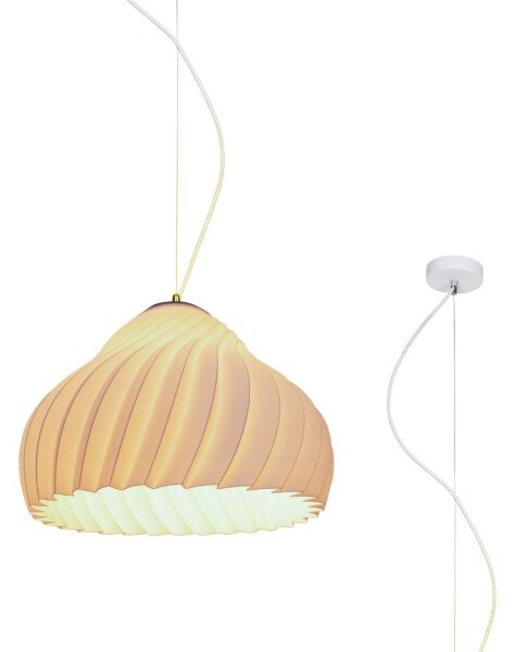 Lustră pe cablu SILVO 1xE27/60W/230V d. 38 cm alb