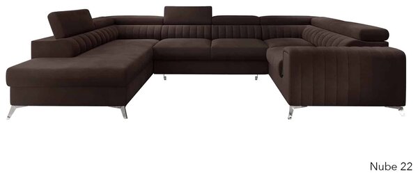 Colțar lemn masiv Formă U Extensibil Fabian 340x202cm Personalizabil - Marte 10