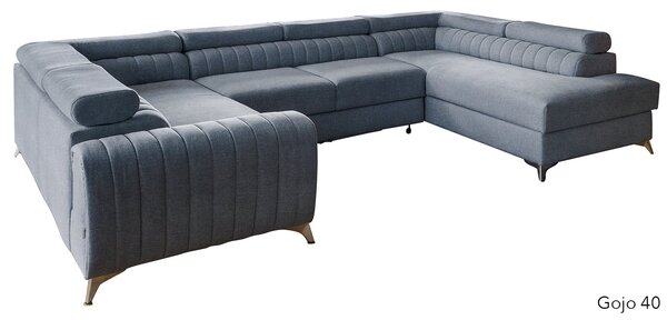 Colțar lemn masiv Formă U Extensibil Fabian 340x202cm Personalizabil - Marte 10