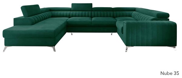 Colțar lemn masiv Formă U Extensibil Fabian 340x202cm Personalizabil - Marte 10