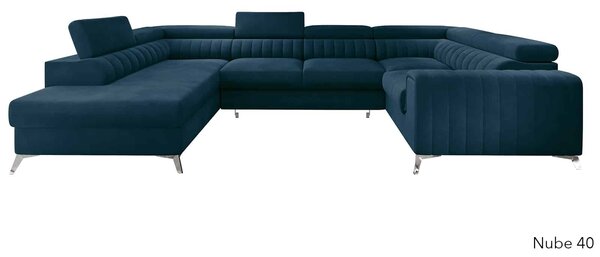 Colțar lemn masiv Formă U Extensibil Fabian 340x202cm Personalizabil - Marte 10