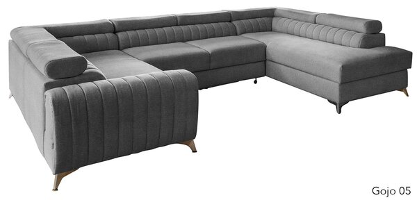 Colțar lemn masiv Formă U Extensibil Fabian 340x202cm Personalizabil - Marte 10
