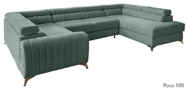 Colțar lemn masiv Formă U Extensibil Fabian 340x202cm Personalizabil - Marte 10