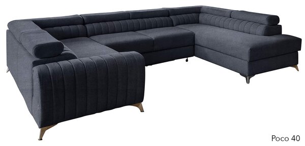 Colțar lemn masiv Formă U Extensibil Fabian 340x202cm Personalizabil - Marte 10
