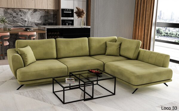 Colțar lemn masiv Extensibil Leona Depozitare 280x178cm Personalizabil - Softis 17