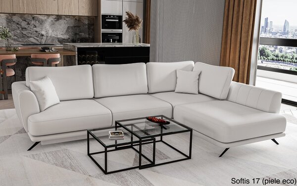 Colțar lemn masiv Extensibil Leona Depozitare 280x178cm Personalizabil - Softis 17