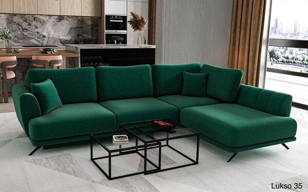 Colțar lemn masiv Extensibil Leona Depozitare 280x178cm Personalizabil - Softis 17