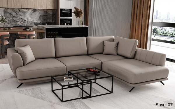 Colțar lemn masiv Extensibil Leona Depozitare 280x178cm Personalizabil - Softis 17