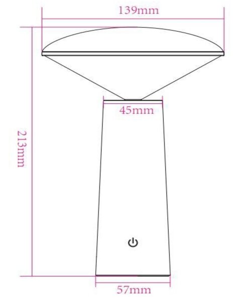 Lampă LED dimabilă Lucide 02807/04/30 JIVE LED/3W/5V 3000/6500K IP44 negru