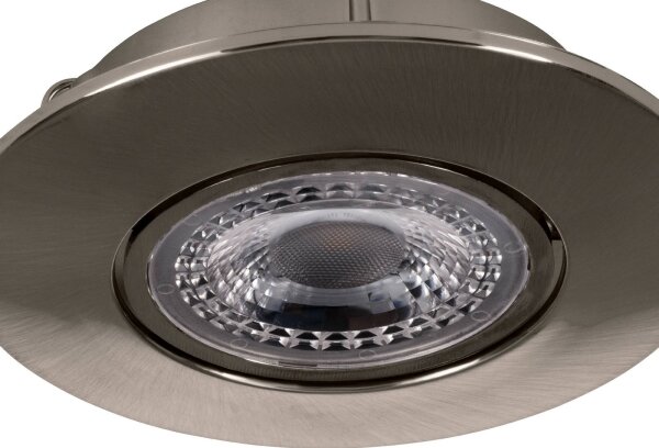 SET 3x corp de iluminat LED încastrat Eglo 75765 ZUJAR LED/3,4W/230V crom