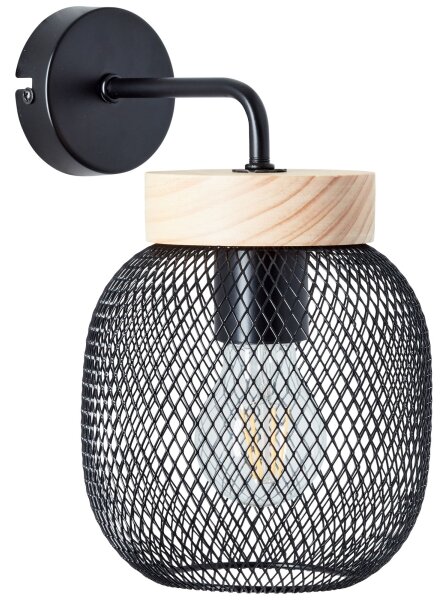 Brilliant - Lampă de perete GIADA 1xE27/40W/230V neagră