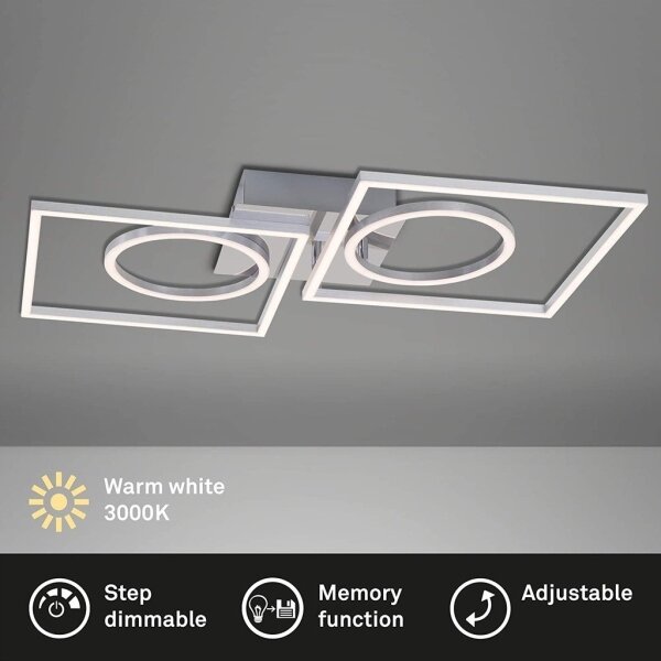 Plafonieră LED dimabilă Briloner 3135-018 FRAME LED/43,8W/230V 3000K