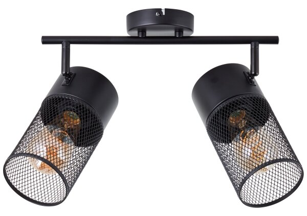 Brilliant - Lampă spot KAMOLO 2xE27/40W/230V negru