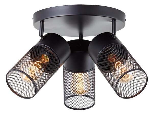 Brilliant - Spot reglabil KAMOLO 3xE27/40W/230V negru