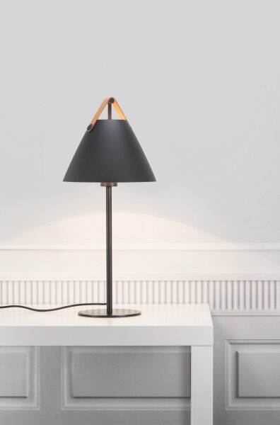 DFTP by Nordlux - Lampă de masă STRAP 1xE27/40W/230V negru