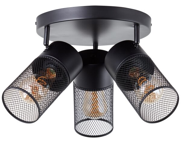 Brilliant - Spot reglabil KAMOLO 3xE27/40W/230V negru