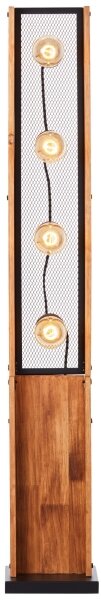 Brilliant - Lampadar CALANDRA din lemn de pin, 4xE27/42W/230V