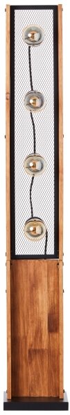 Brilliant - Lampadar CALANDRA din lemn de pin, 4xE27/42W/230V