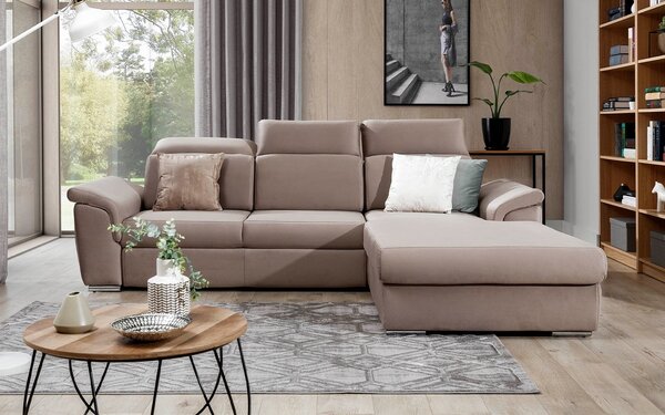 Colțar lemn masiv Extensibil Toby Depozitare 272x216cm Personalizabil - Berlin 01