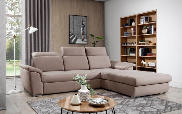 Colțar lemn masiv Extensibil Toby Depozitare 272x216cm Personalizabil - Berlin 01