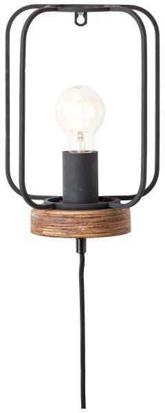 Brilliant - Aplică de perete TOSH 1xE27/52W/230V, finisaj plop