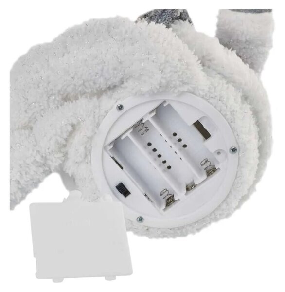 Decorațiune LED de Crăciun 6xLED/3xAA om de zăpadă