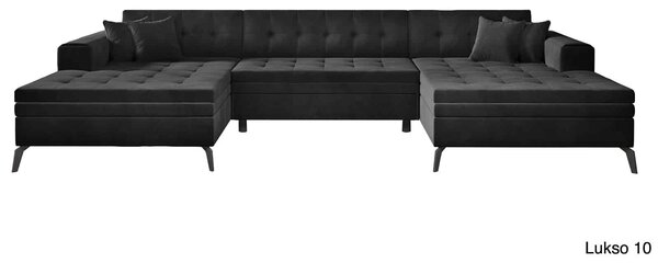 Colțar lemn masiv Formă U Extensibil Verti 350x170cm Personalizabil