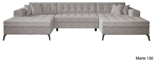 Colțar lemn masiv Formă U Extensibil Verti 350x170cm Personalizabil
