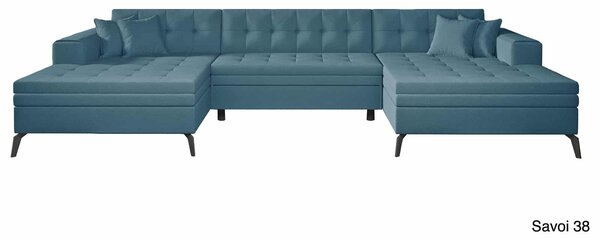 Colțar lemn masiv Formă U Extensibil Verti 350x170cm Personalizabil