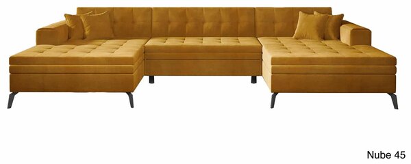 Colțar lemn masiv Formă U Extensibil Verti 350x170cm Personalizabil
