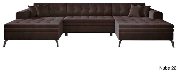 Colțar lemn masiv Formă U Extensibil Verti 350x170cm Personalizabil