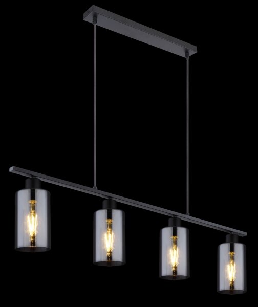 Lustră pe cablu HADERA 4xE27/60W/230V Globo 15465-4H