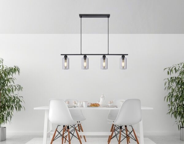 Lustră pe cablu HADERA 4xE27/60W/230V Globo 15465-4H