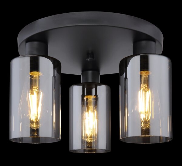 Plafonieră HADERA 3xE27/60W/230V Globo 15465-3D