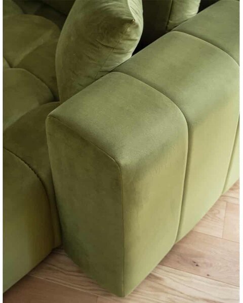Colțar lemn masiv Formă U Extensibil Bonnie 350x170cm Personalizabil