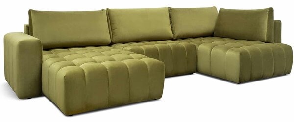 Colțar lemn masiv Formă U Extensibil Bonnie 350x170cm Personalizabil