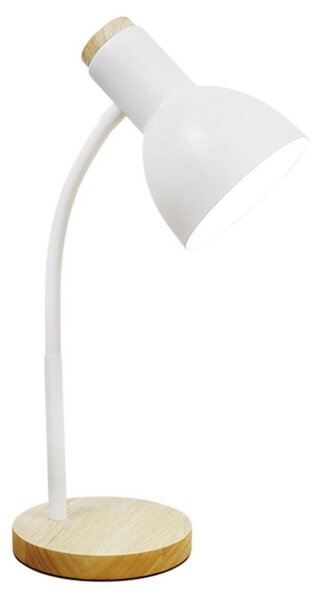 Lampă de masă Zuma Line SM-W02-WH 1xE27/40W/230V alb/maro