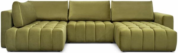 Colțar lemn masiv Formă U Extensibil Bonnie 350x170cm Personalizabil