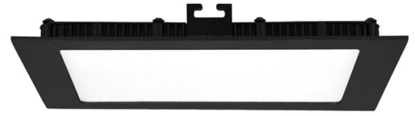 Corp de iluminat LED încastrat Ecolite LED-WSQ-CCT/12W/CR RAFA LED/12W/230V IP44 negru