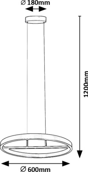 Lustră LED pe cablu Rabalux 72221 THRIC LED/42W/230V auriu