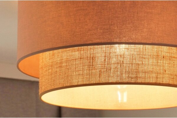 Plafonieră Duolla BOHO 1xE27/15W/230V d. 45 cm bej/maro