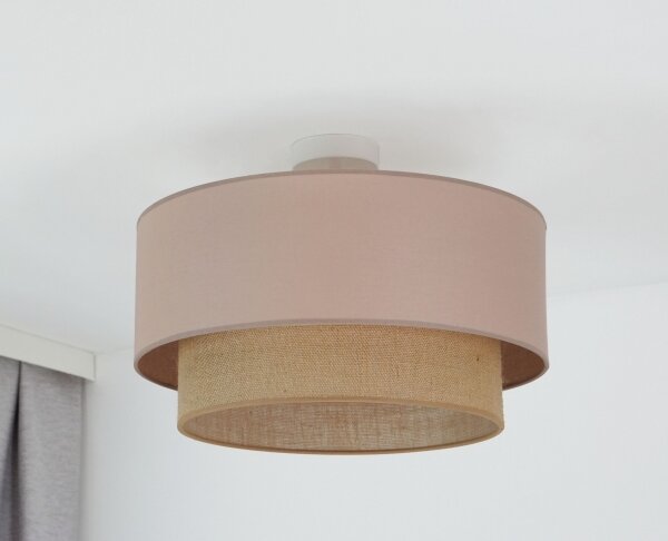 Lustră aplicată Duolla BOHO 1xE27/15W/230V d. 45 cm bej/maro