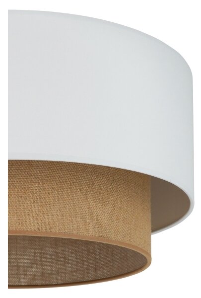 Plafonieră Duolla BOHO 1xE27/15W/230V d. 45 cm alb/maro