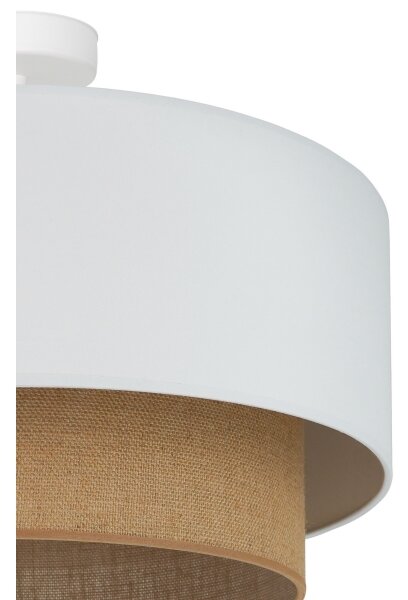 Lustră aplicată Duolla BOHO 1xE27/15W/230V d. 45 cm alb/maro