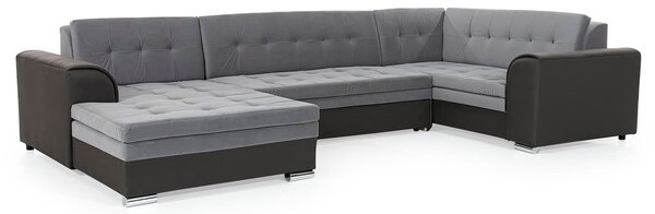 Colțar lemn masiv Formă U Extensibil Damasc 340x190cm Personalizabil