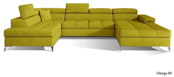 Colțar lemn masiv Formă U Extensibil Linde 345x202cm Personalizabil