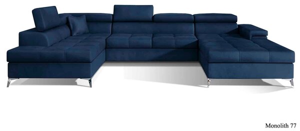 Colțar lemn masiv Formă U Extensibil Linde 345x202cm Personalizabil