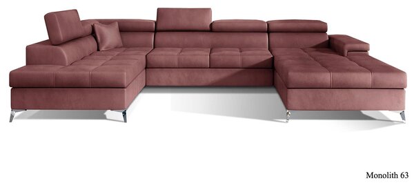 Colțar lemn masiv Formă U Extensibil Linde 345x202cm Personalizabil