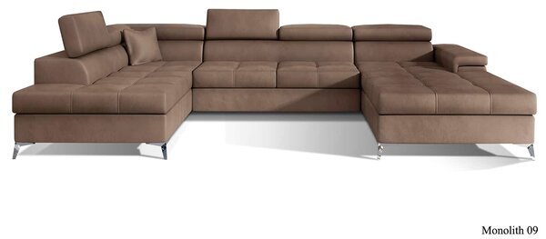 Colțar lemn masiv Formă U Extensibil Linde 345x202cm Personalizabil