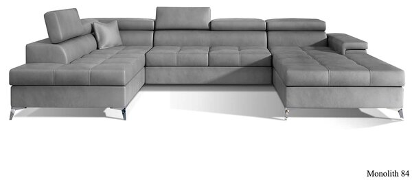 Colțar lemn masiv Formă U Extensibil Linde 345x202cm Personalizabil